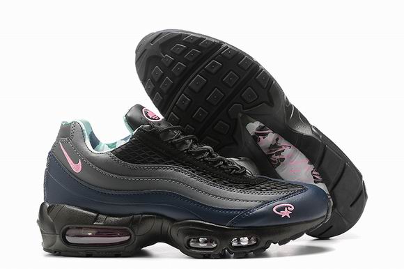 Nike Air Max 95 Navy Grey Leather Men's Shoes-138